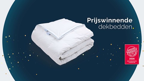 Een witte deken op een blauwe achtergrond