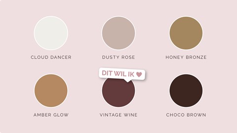 een groep verschillende kleuren van verschillende tinten bruin en bruin