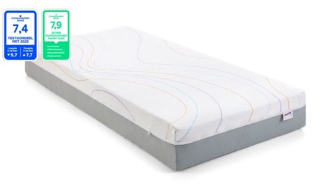 Matras Wave met Consumenten bond logo's
