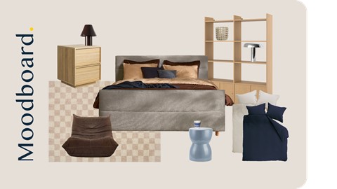 Moodboard bed met alle producten